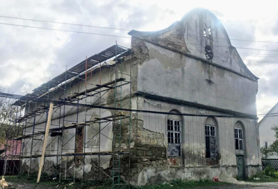 На синагозі у Вільхівцях тривають реставраційні роботи