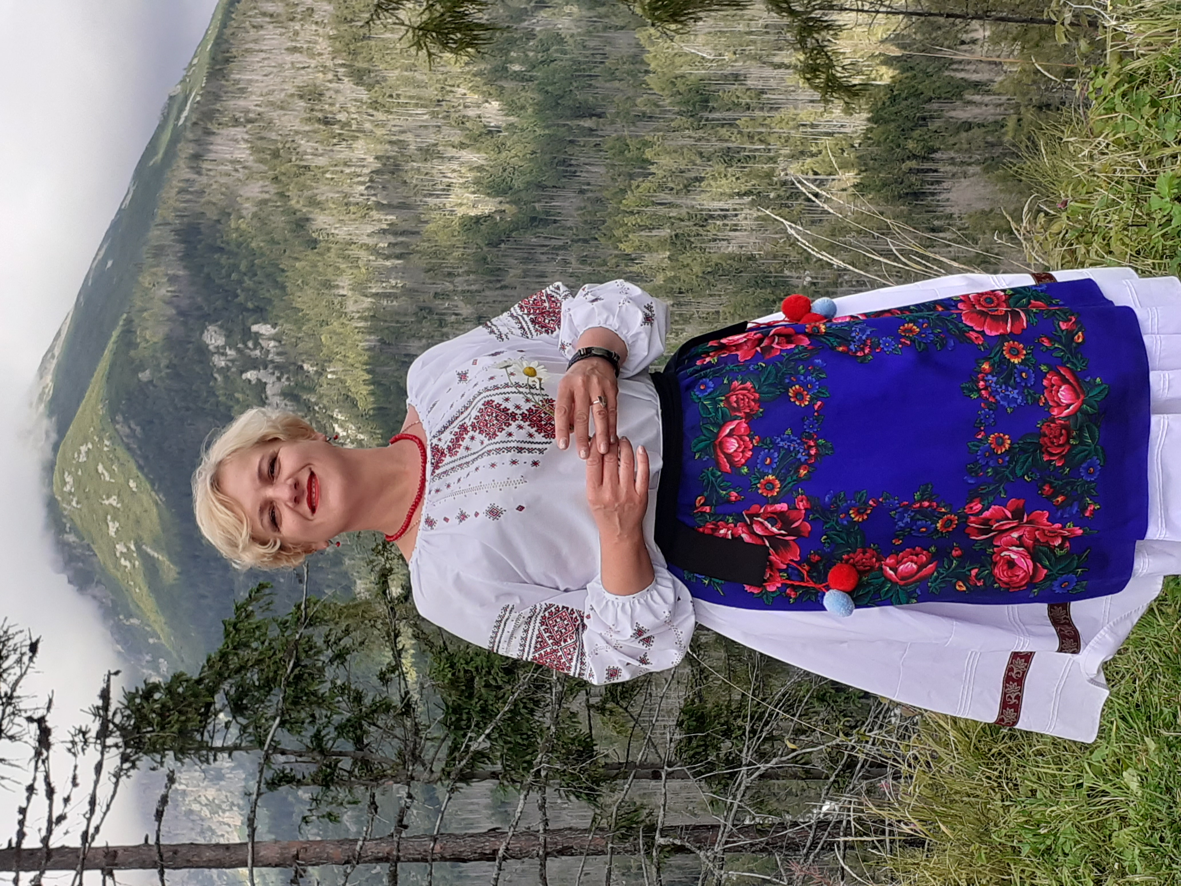 Директорка Ужгородського районного будинку культури Леся Дубенко під час поїздки в Чехію