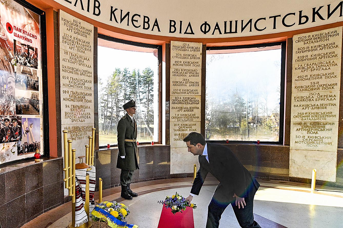 Глава держави поклав квіти у залі пам’яті музею визволення Києва у селі Нові Петрівці. Фото з сайту president.gov.ua