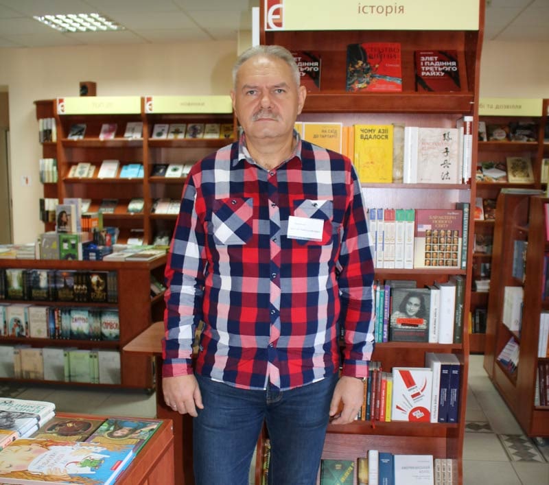 Віктор Разживін мріє відновити роботу української книгарні у Слов’янську. Фото надав автор