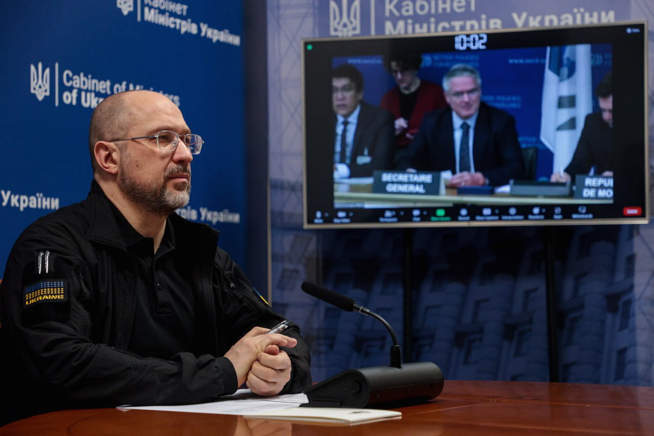 Прем’єр-міністр подякував ОЕСР за підтримку на різних рівнях. Фото з Урядового порталу
