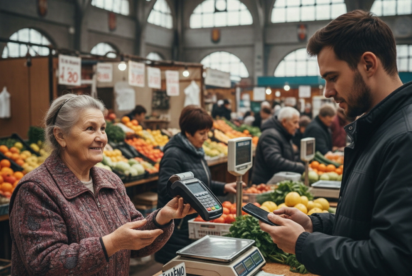 Урядове рішення дає бізнесу час підготуватися до переходу на безготівкові розрахунки й у майбутньому обрати зручний спосіб для оплати: POS-термінали, мобільні застосунки або QR-коди. Фото з сайту brovarjust.com.ua