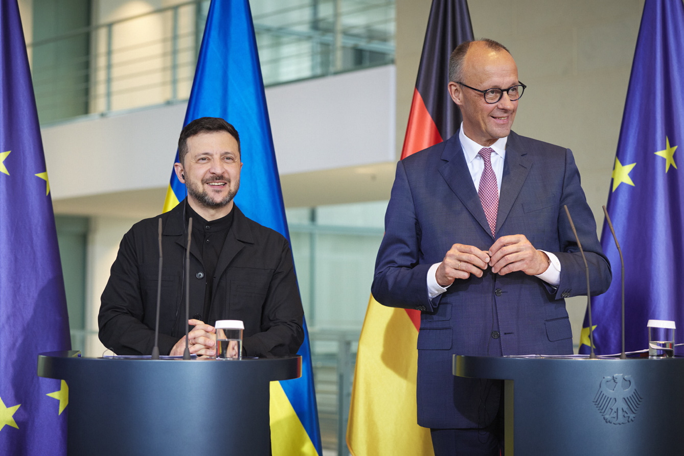 Володимир Зеленський і Фрідріх Мерц переконані, що  військову підтримку буде продовжено й розширено. Фото з сайту president.gov.ua