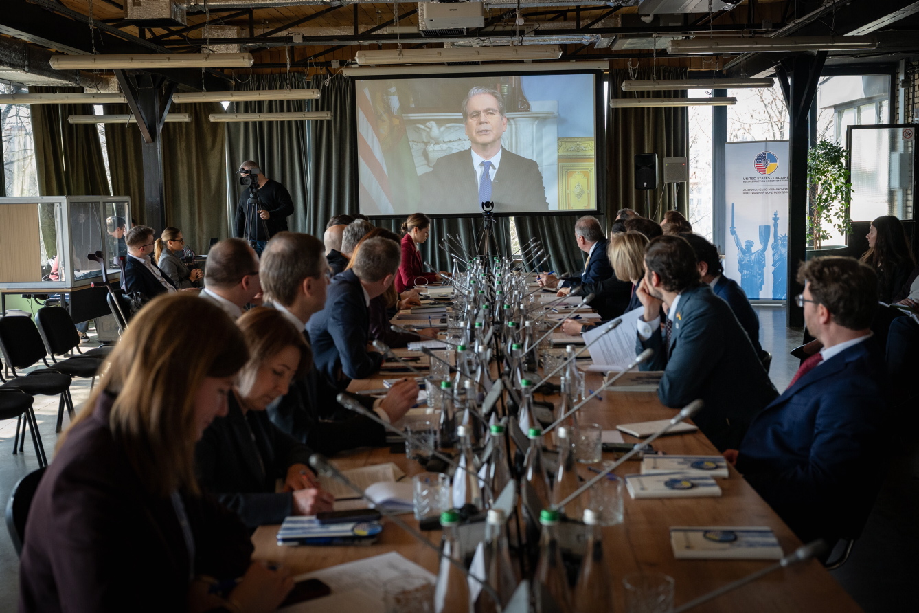 Міністр фінансів США Скотт Бессент зазначив, що економіки США й України отримають від партнерства обопільну вигоду. Фото з Урядового порталу