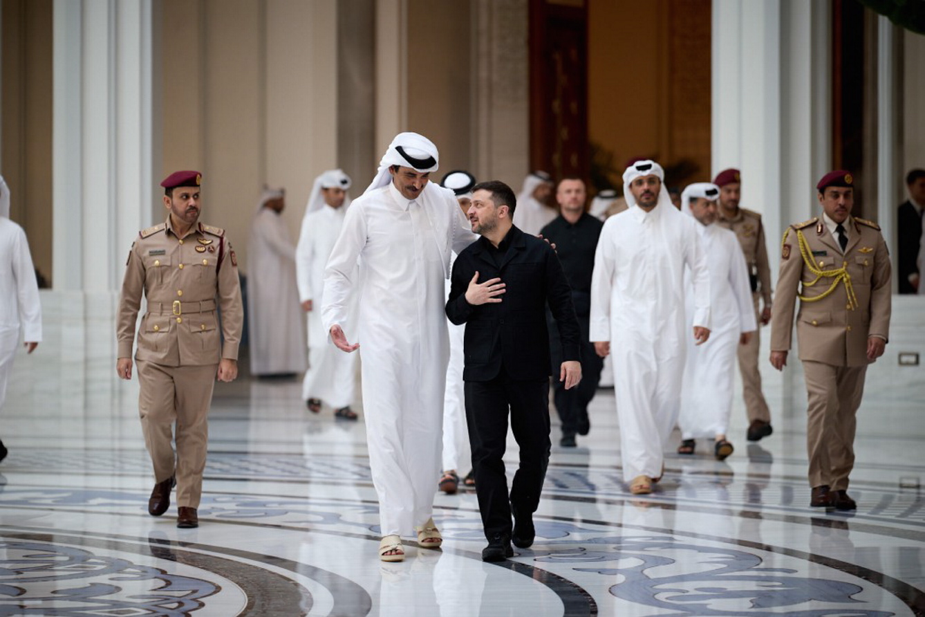 Лідери України та Катару обговорили безпекову ситуацію на Близькому Сході та в регіоні Затоки