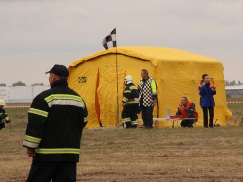 Масштабні навчання аварійно-рятувальних служб провели в аеропорту «Бориспіль»