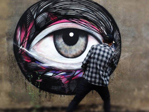 Графіті на вулицях Бразилії від художника Луїса Севена Мартінеса